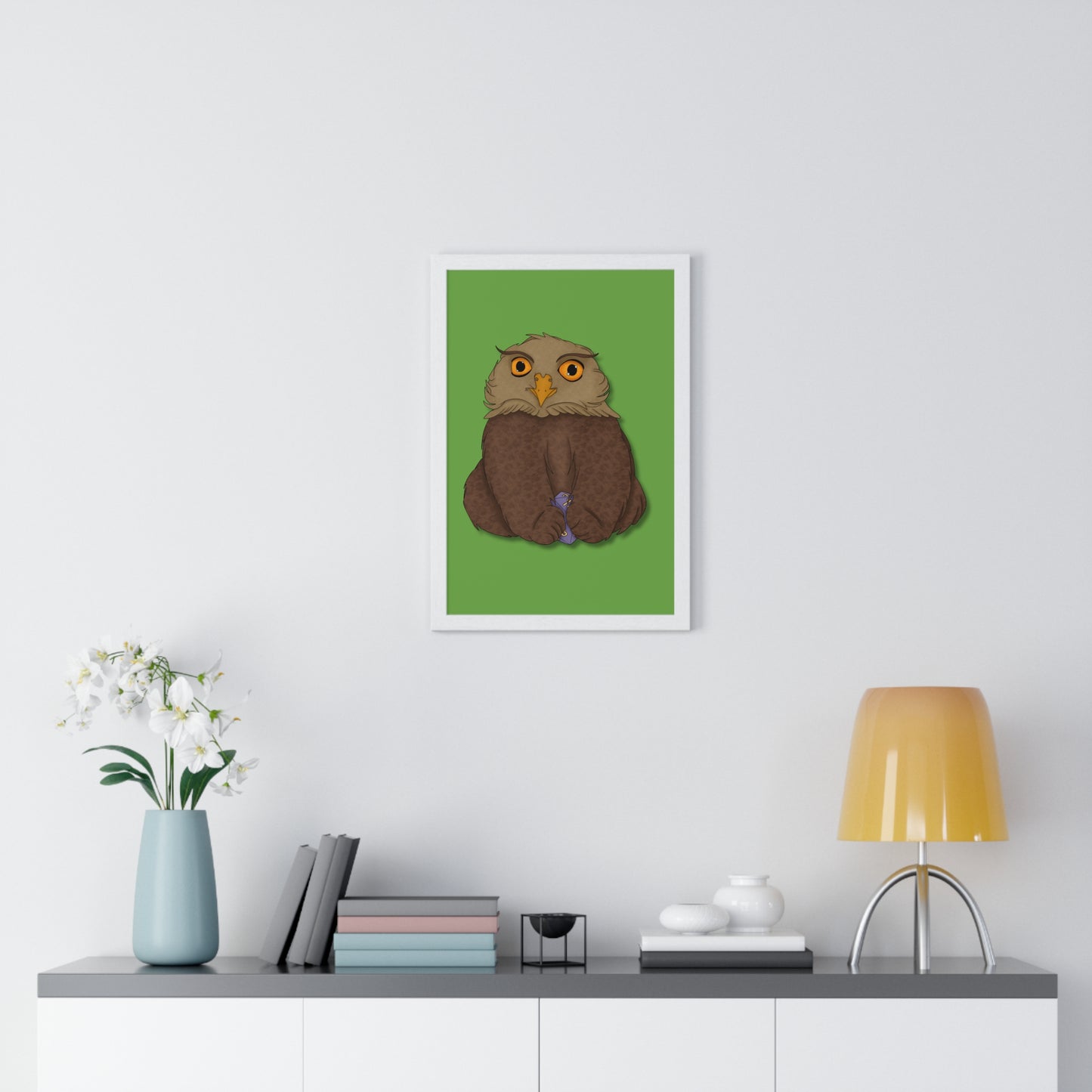 Owlbear Cub Vertical Framed Poster