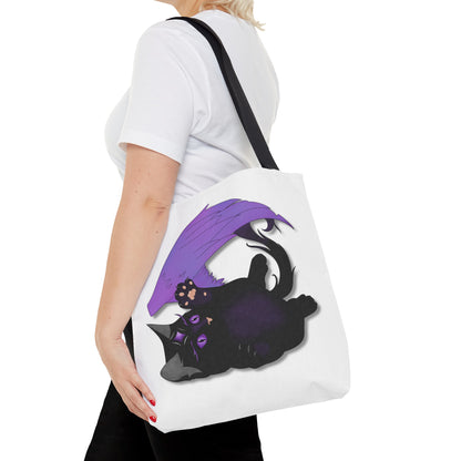 Winged Kitten Tote Bag