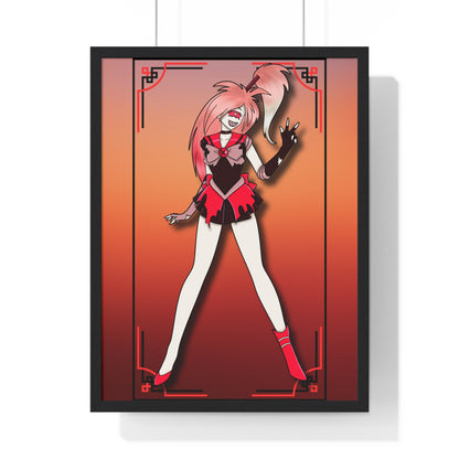 Space Warrior Cherri Bomb Vertical Framed Poster