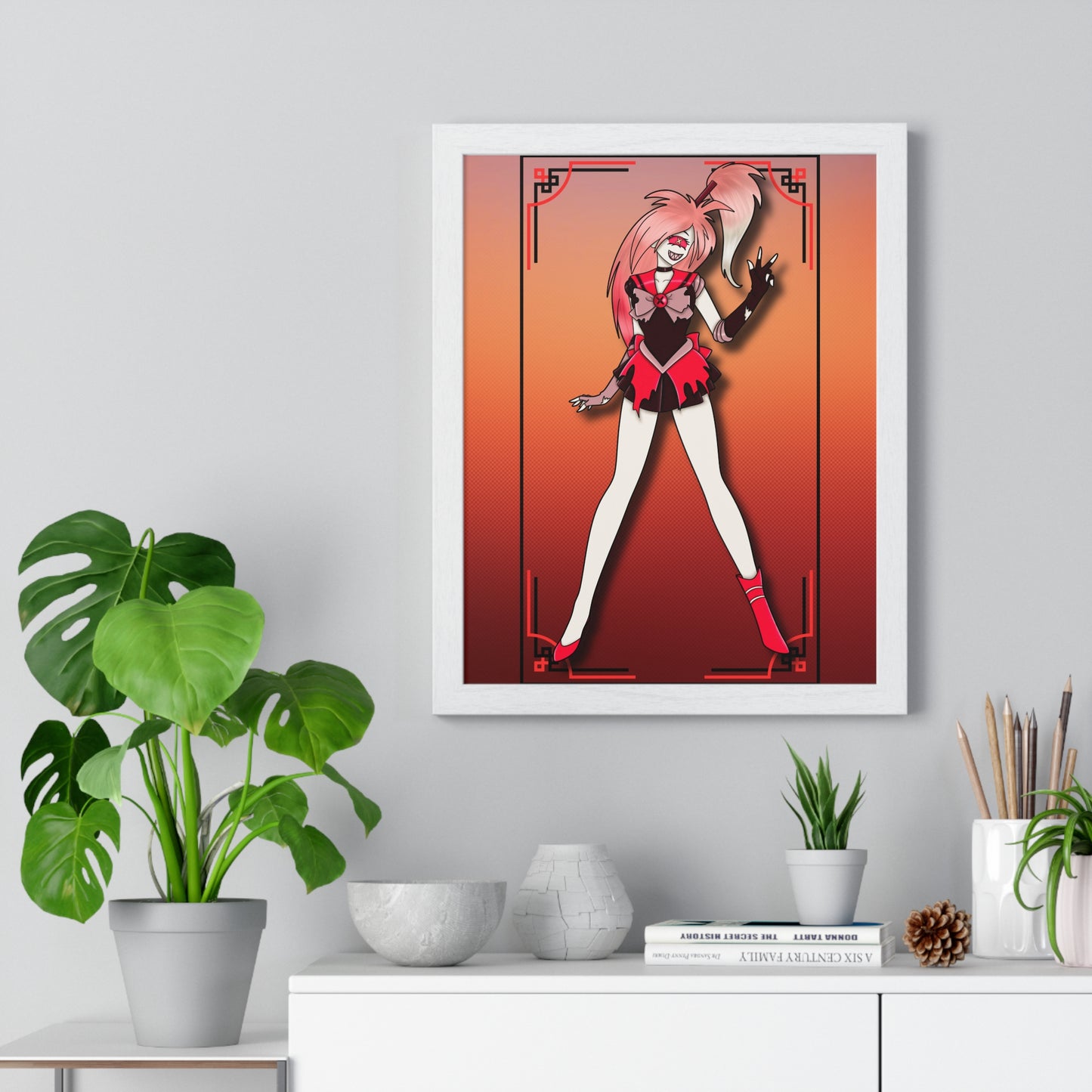 Space Warrior Cherri Bomb Vertical Framed Poster