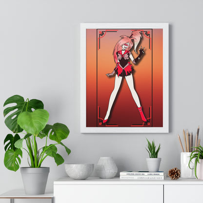 Space Warrior Cherri Bomb Vertical Framed Poster