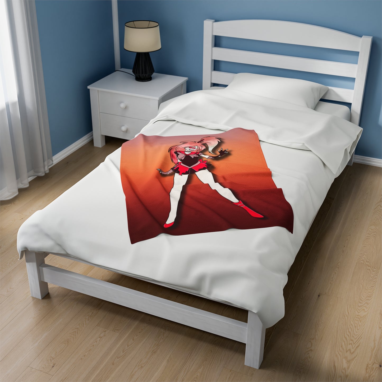 Space Warrior Cherri Bomb Velveteen Plush Blanket