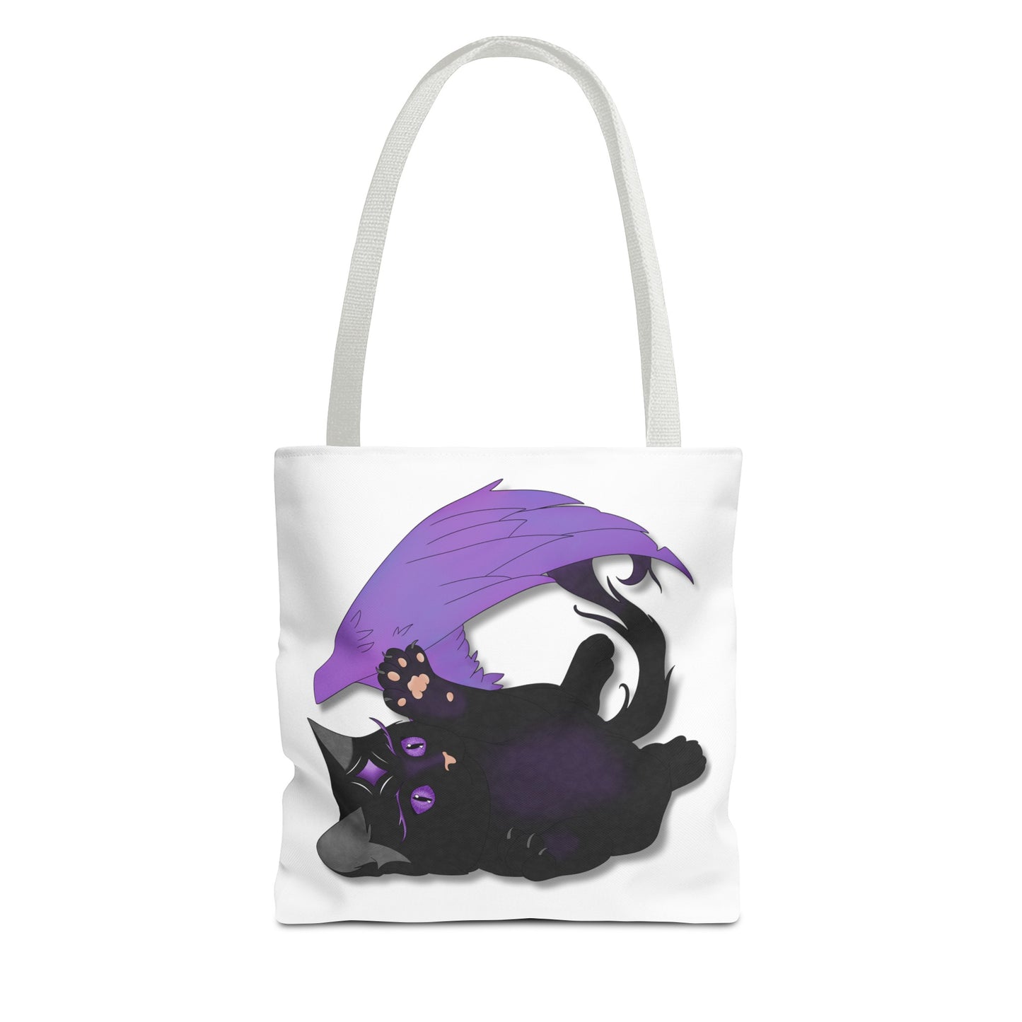 Winged Kitten Tote Bag