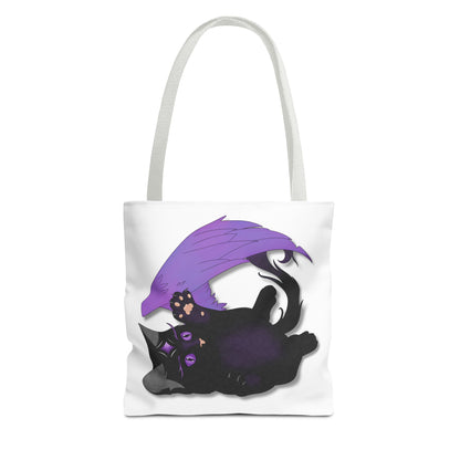 Winged Kitten Tote Bag