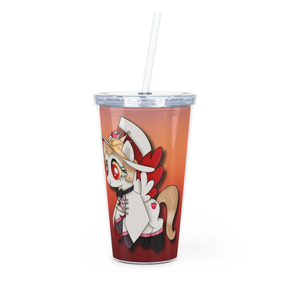 Pony Lucifer Plastic Tumbler with Straw