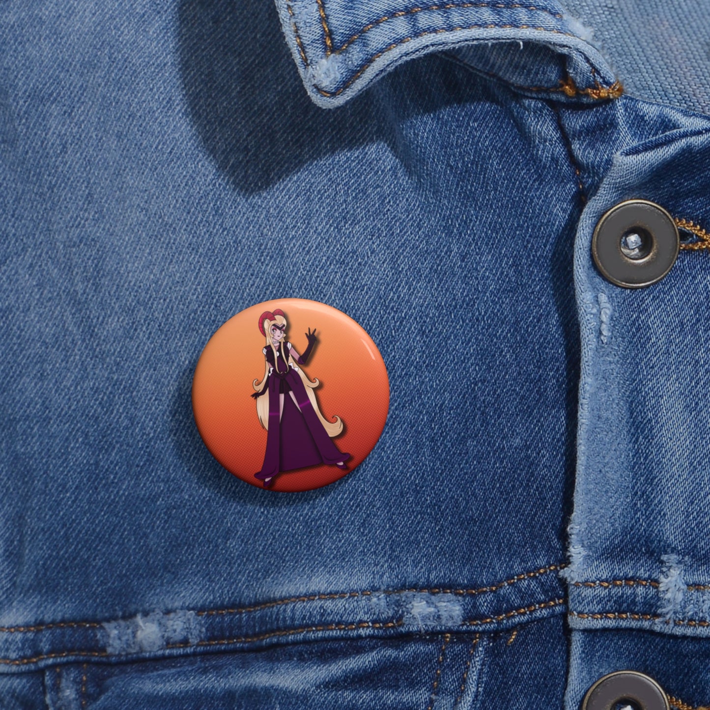 Space Warrior Lilith Pin Button