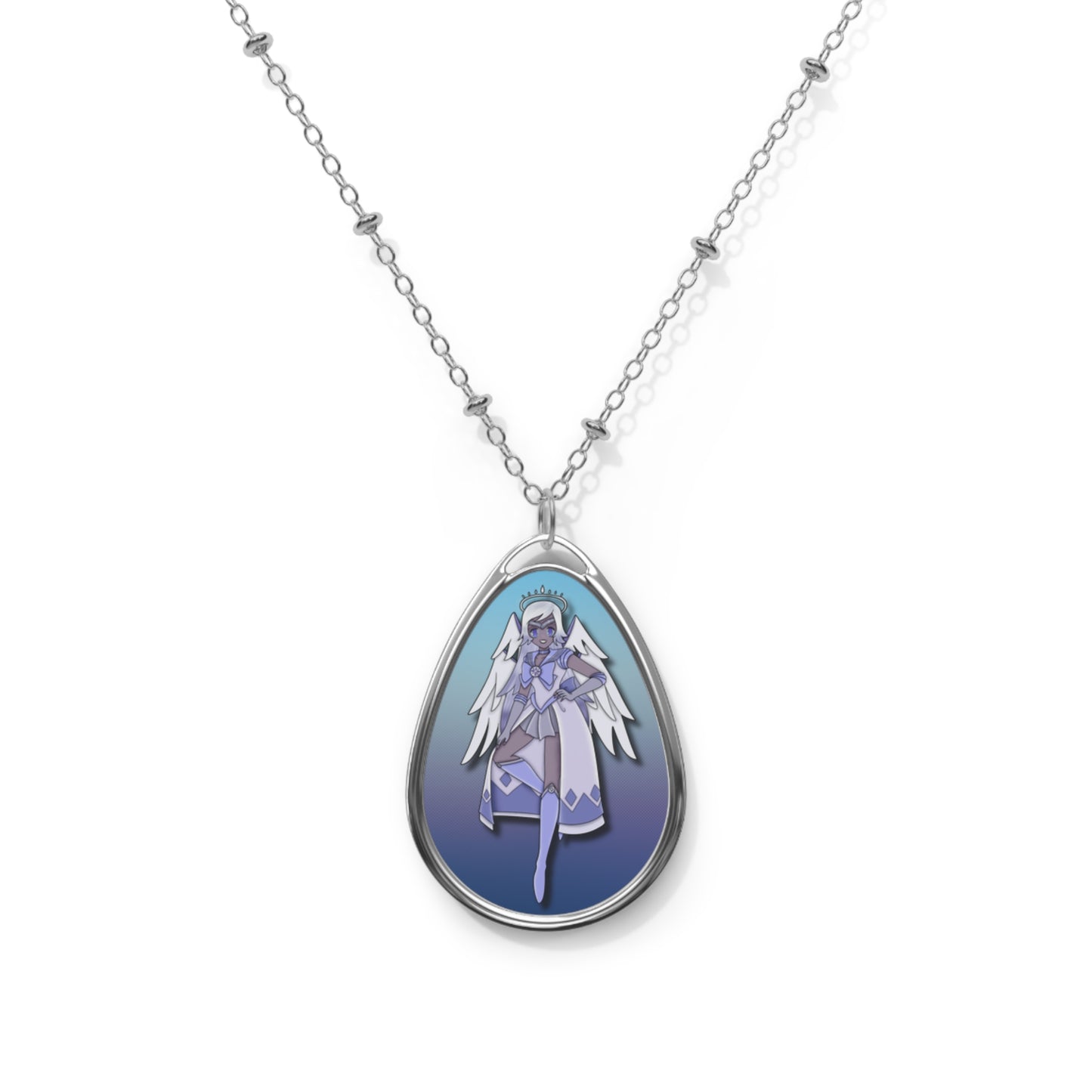 Space Warrior Emily Oval Necklace