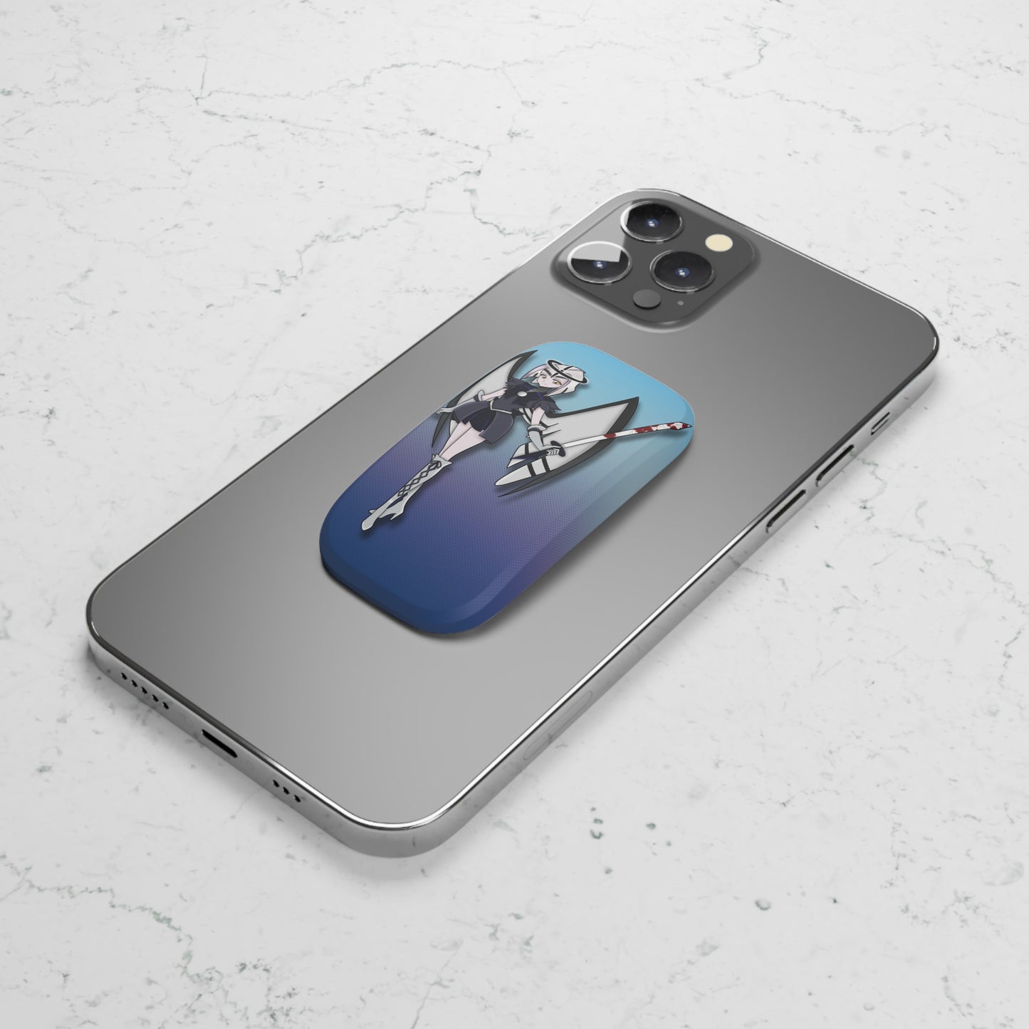 Space Warrior Lute Phone Click-On Grip