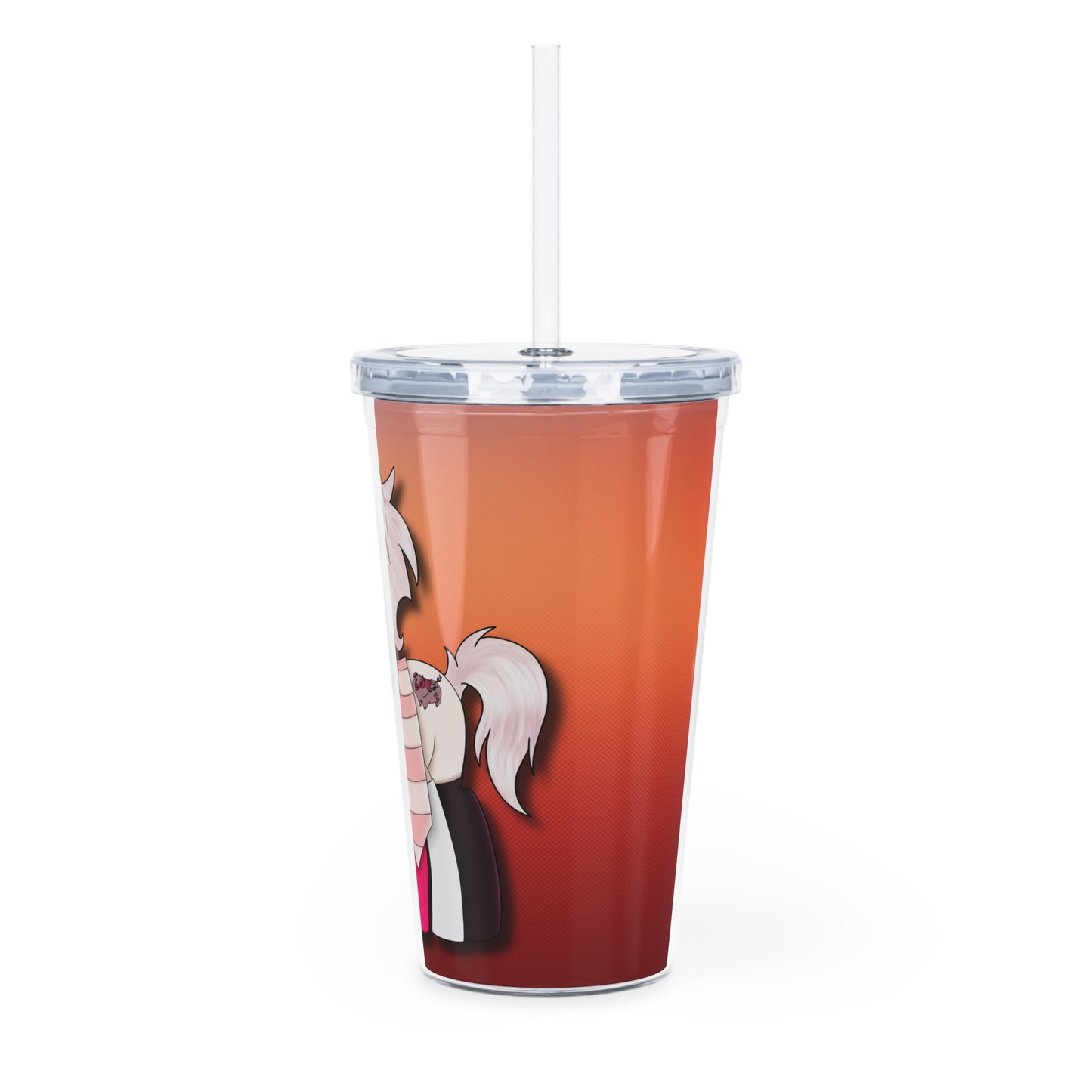 Pony Angel Dust Plastic Tumbler with Straw