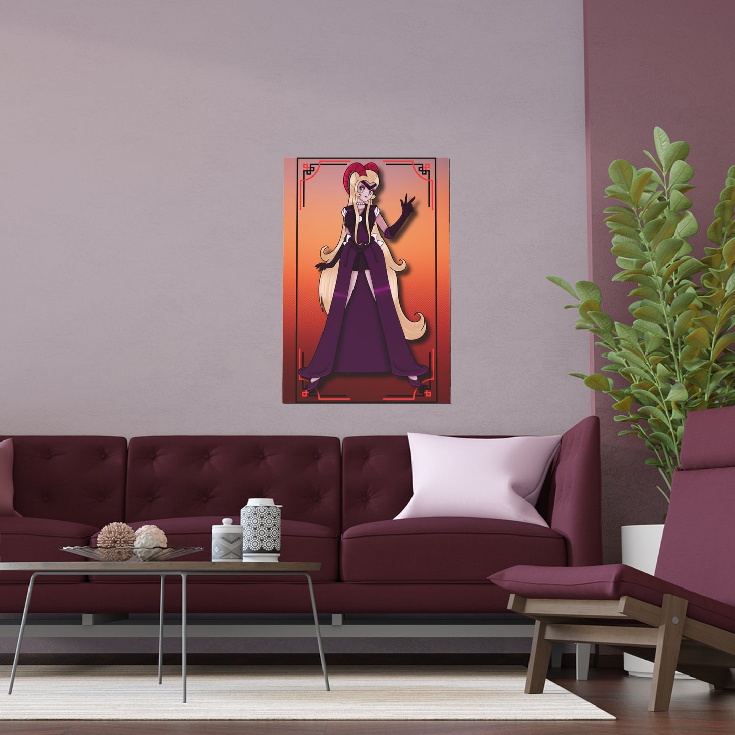 Space Warrior    Lilith Indoor and Outdoor Silk Posters