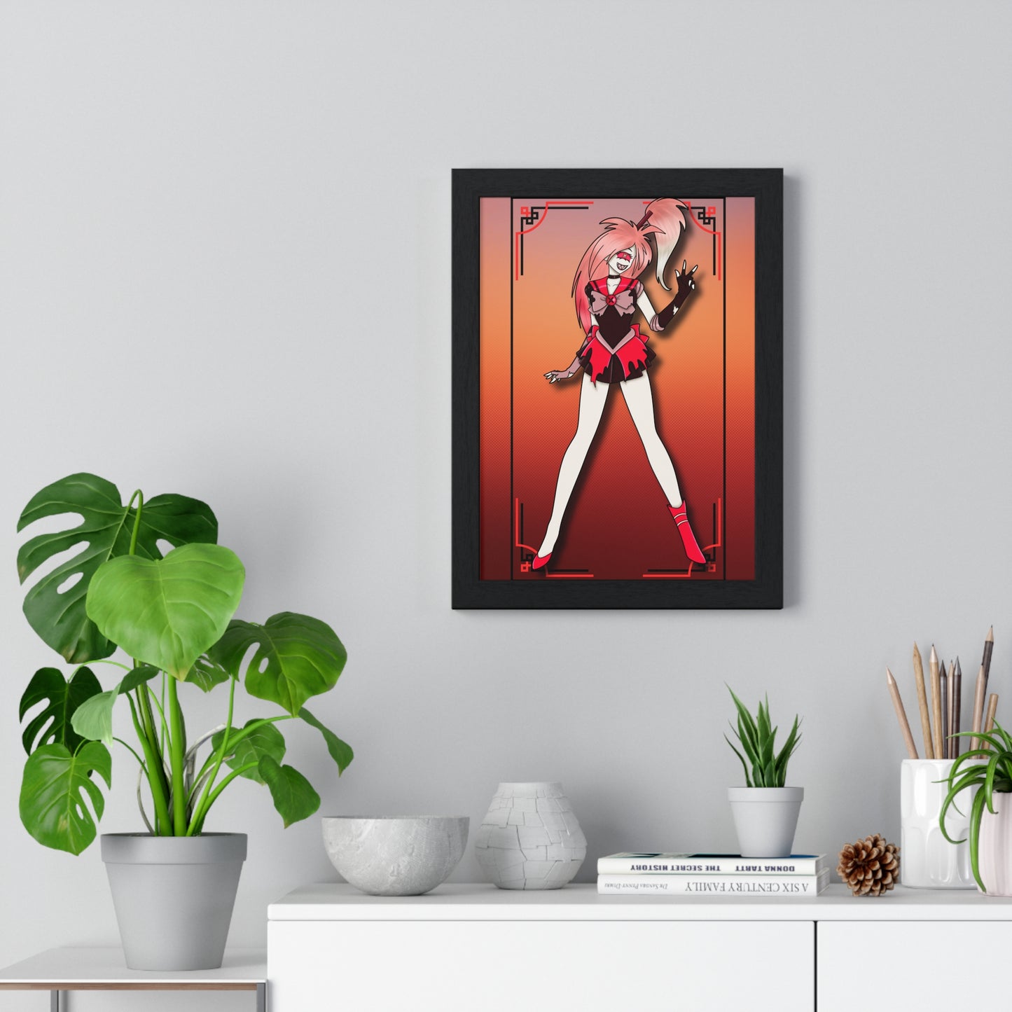 Space Warrior Cherri Bomb Vertical Framed Poster