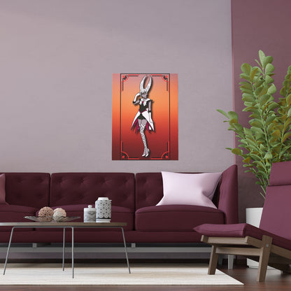 Space Warrior Carmilla Indoor and Outdoor Silk Posters