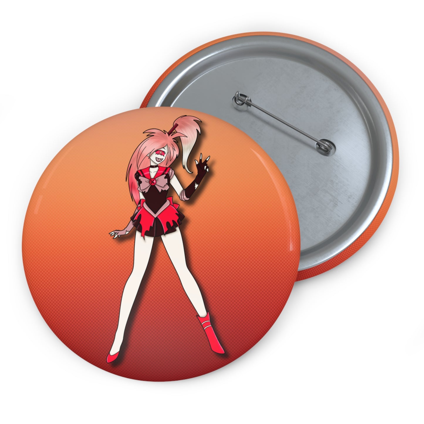 Space Warrior Cherri Bomb Pin Button