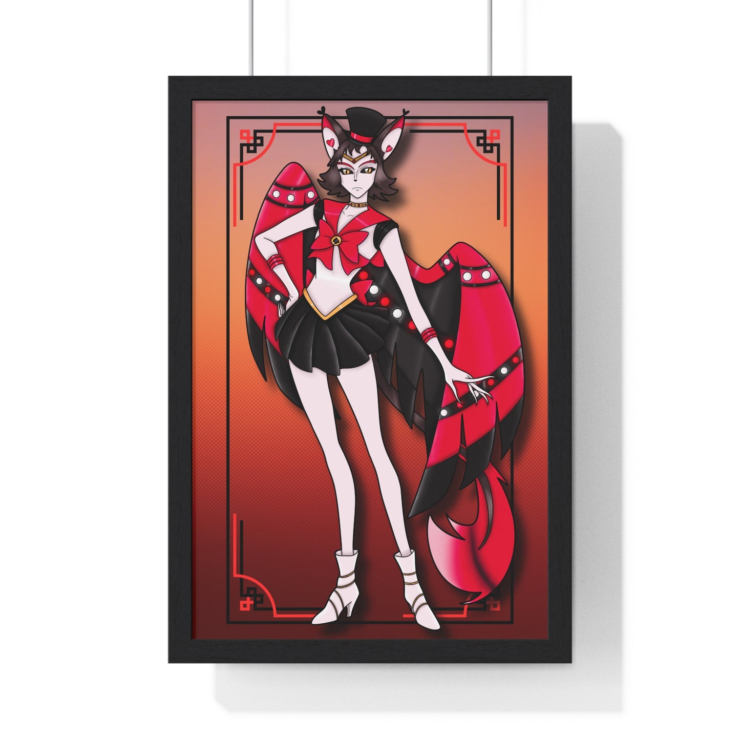 Space Warrior Husk Vertical Framed Poster