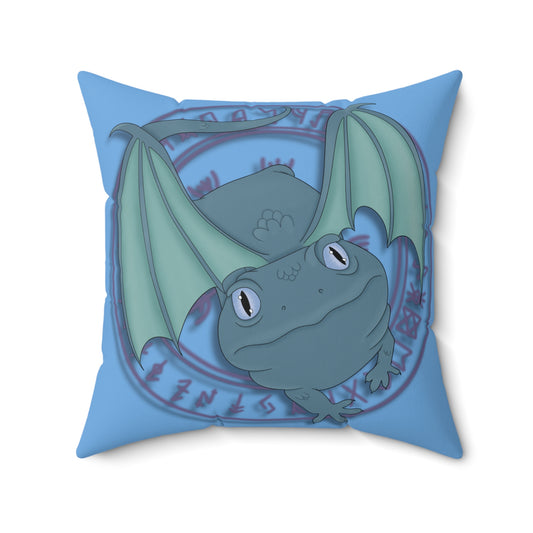 Baby Dragon Spun Polyester Square Pillow