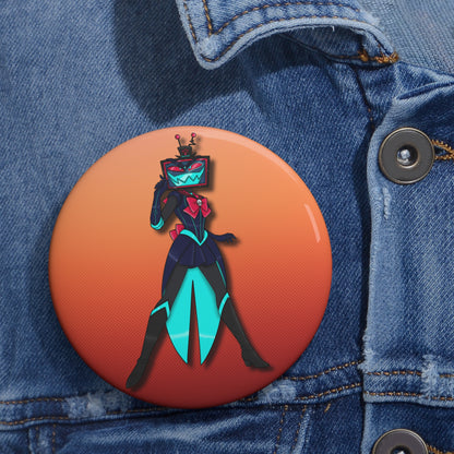 Space Warrior Vox Pin Button