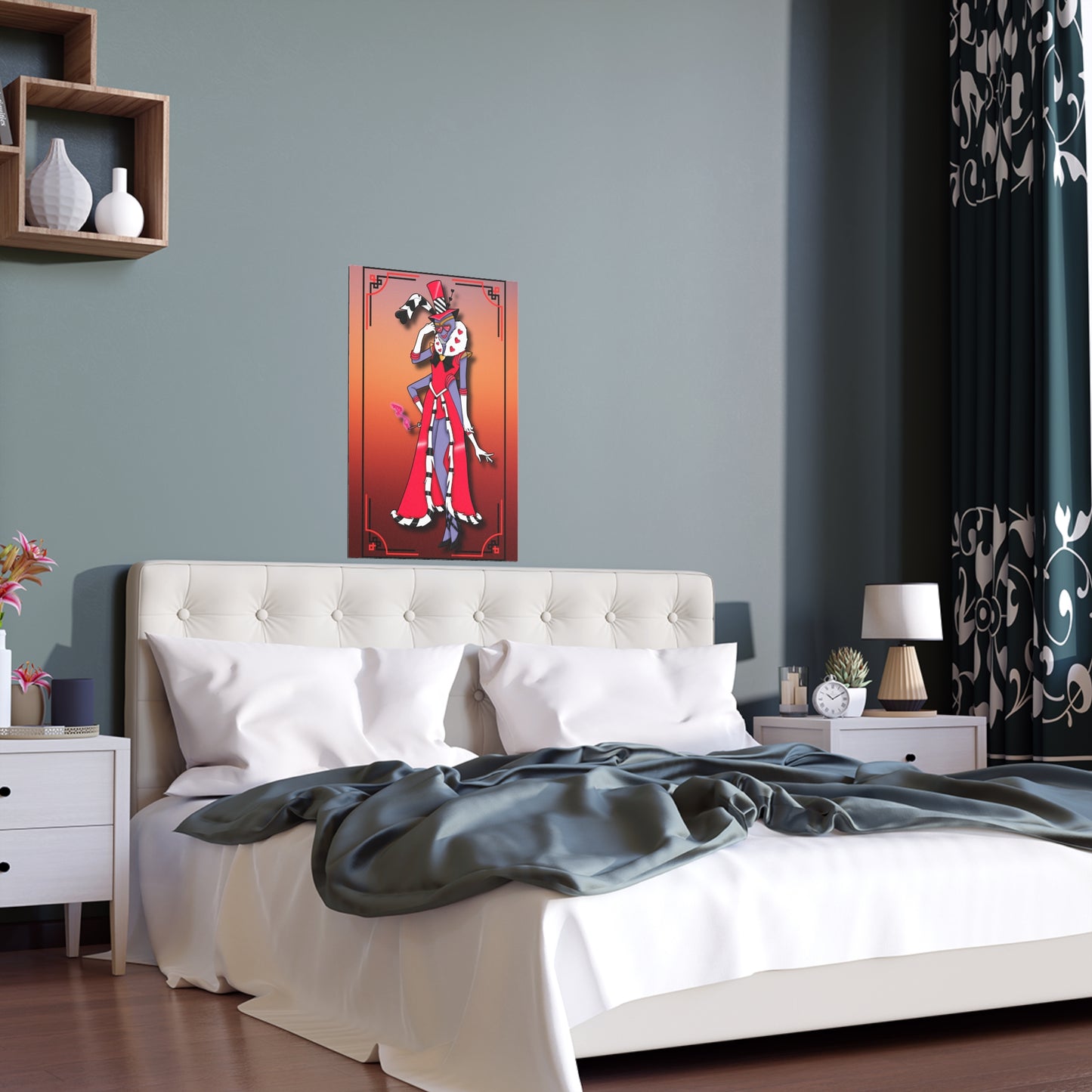 Space Warrior Valentino Indoor and Outdoor Silk Posters