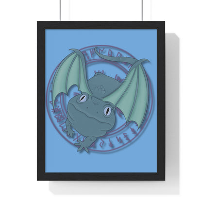 Baby Dragon Vertical Framed Poster