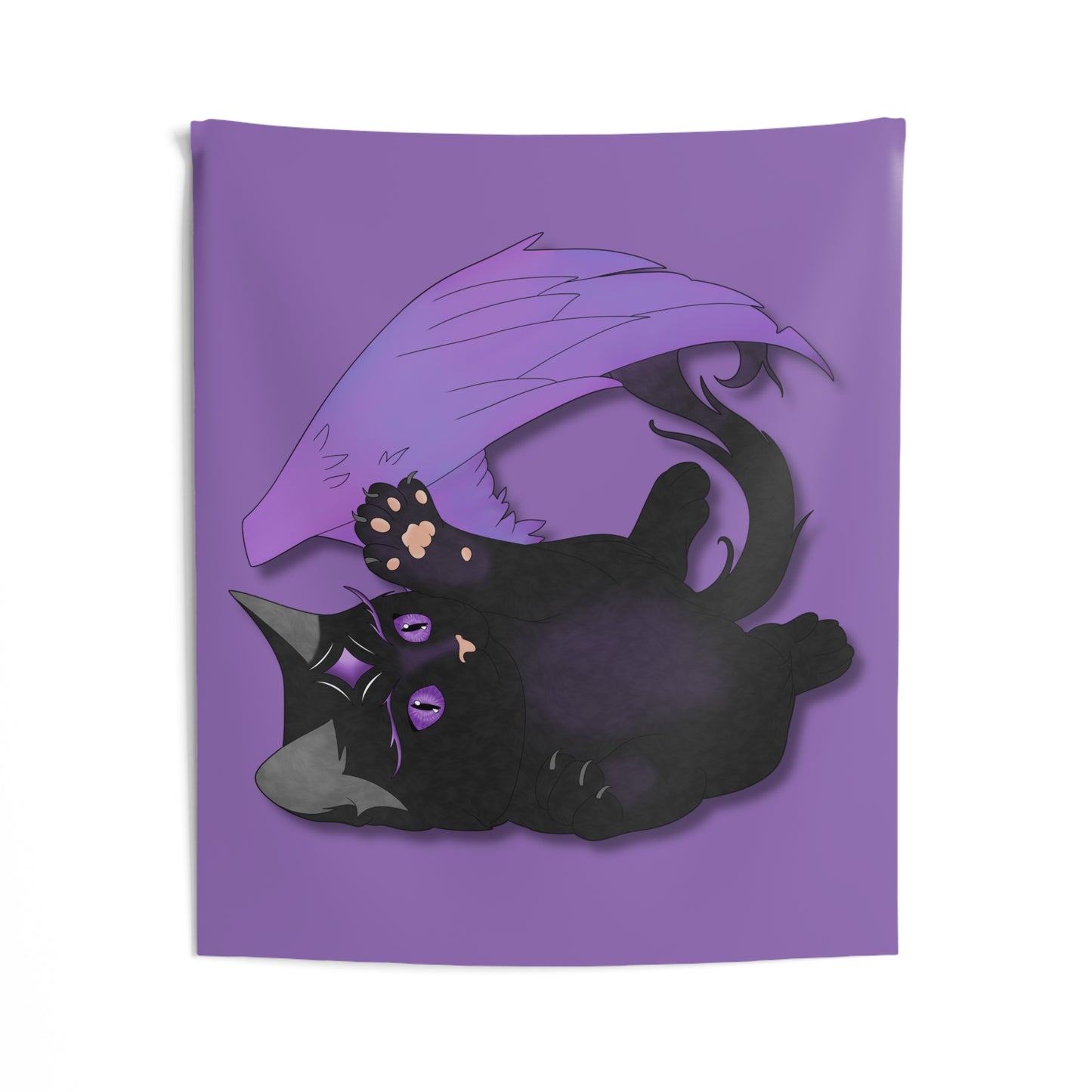 Winged Kitten Indoor Wall Tapestries