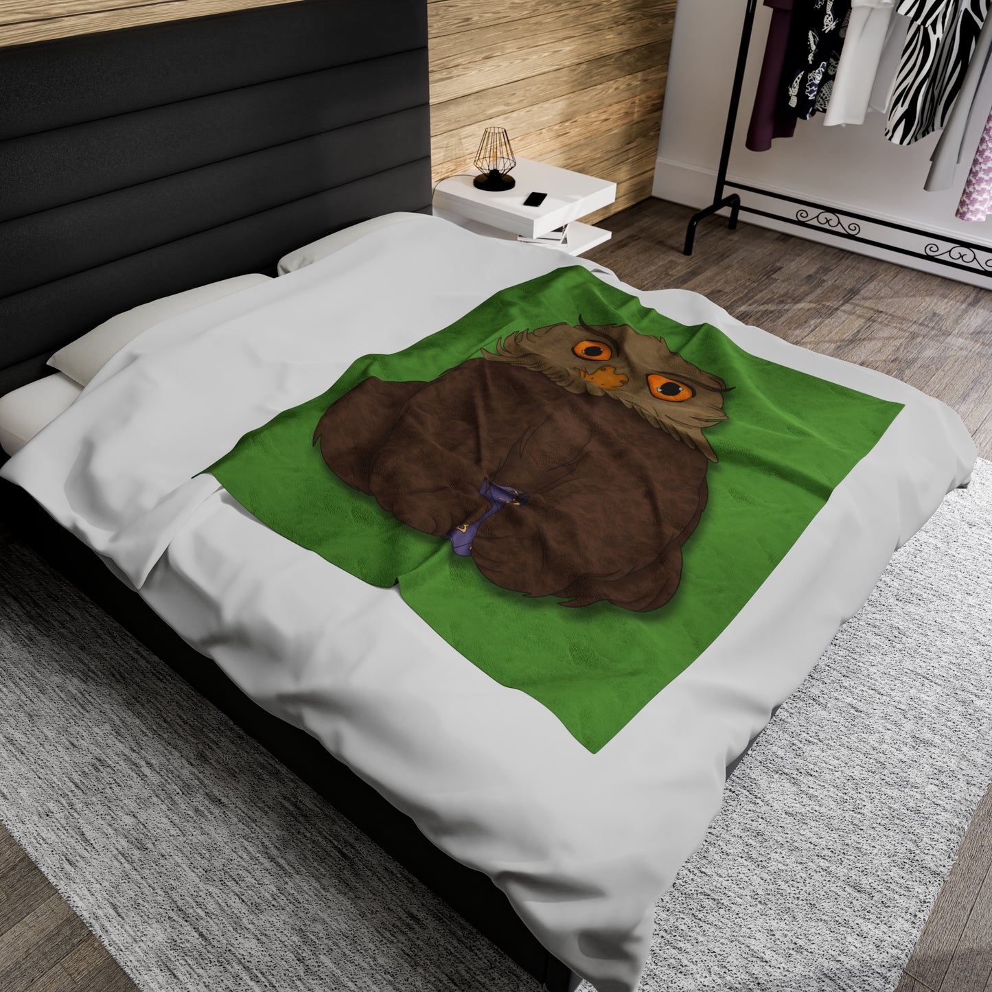 Owlbear Cub Velveteen Plush Blanket