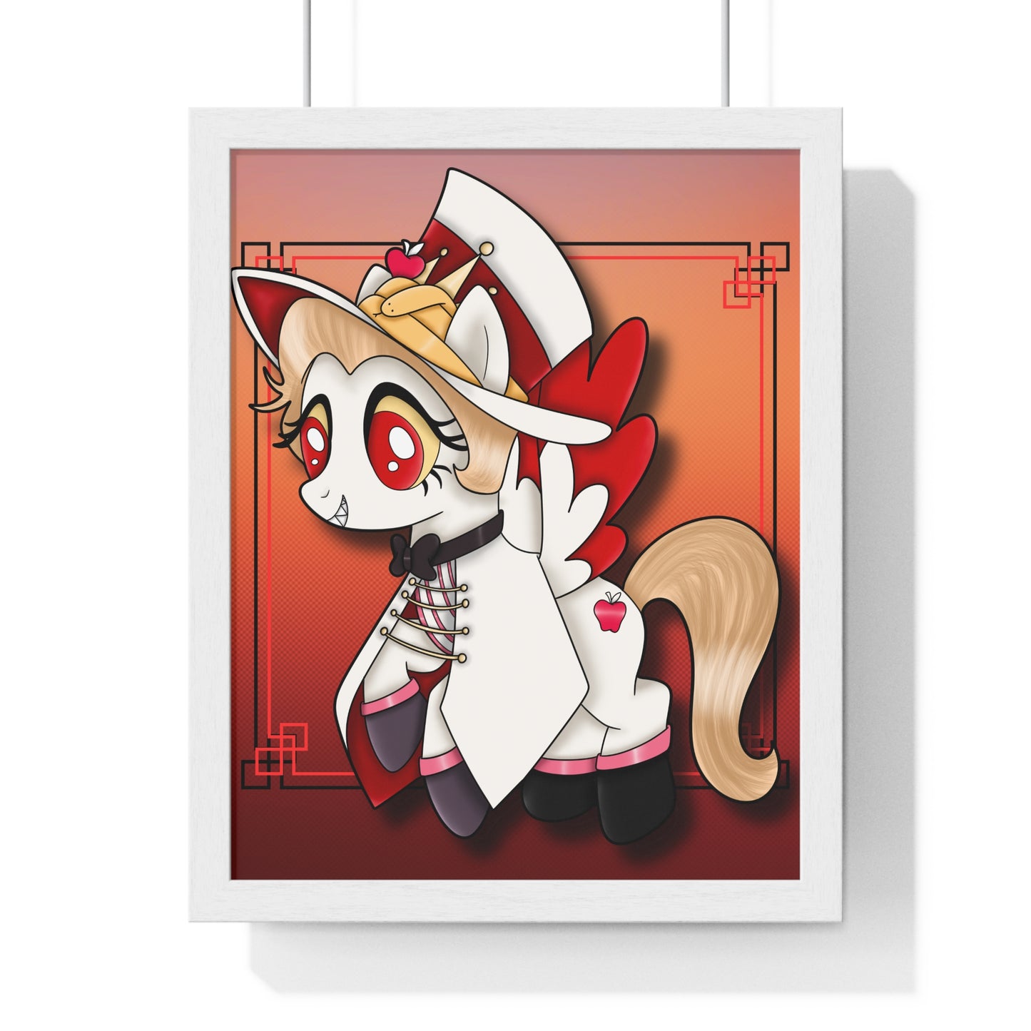 Pony Lucifer Vertical Framed Poster