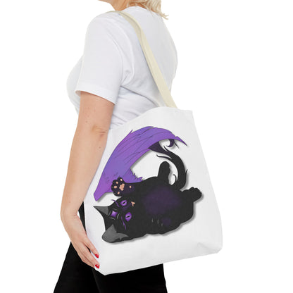 Winged Kitten Tote Bag