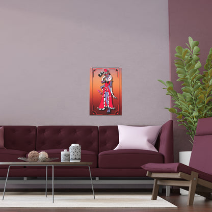 Space Warrior Valentino Indoor and Outdoor Silk Posters