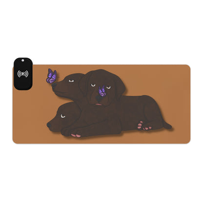 Cerberus Puppy LED Gaming Mouse Pad