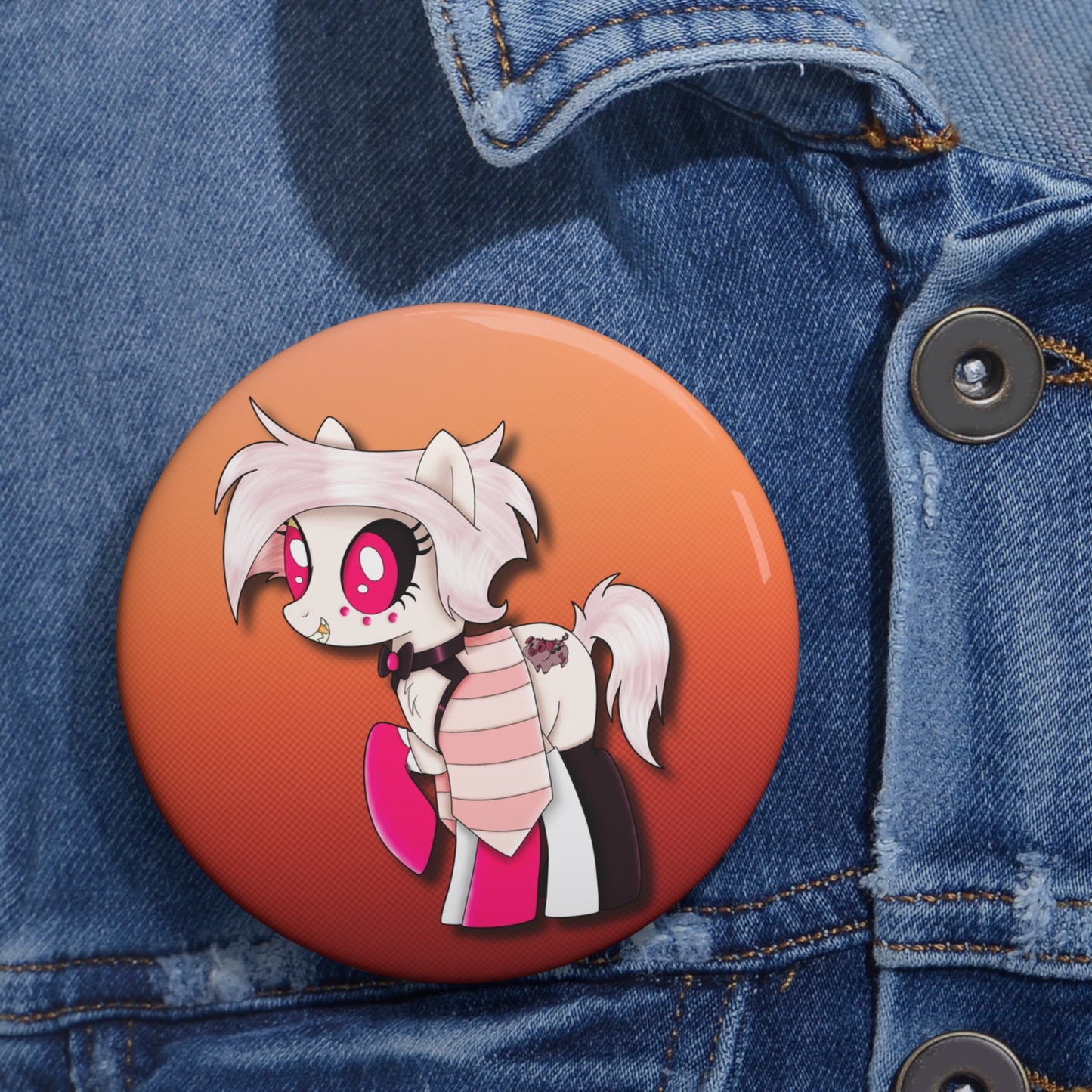 Pony Angel Dust Pin Buttons