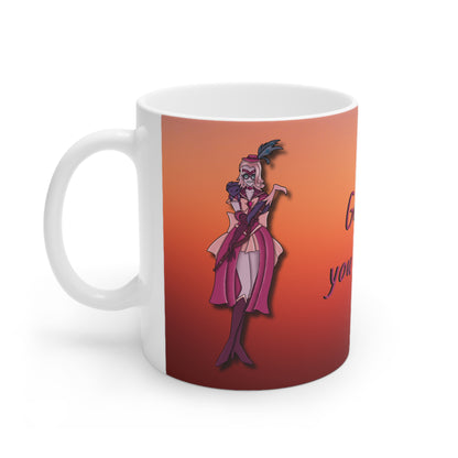 Space Warrior Susan White Ceramic Mug, 11oz and 15oz