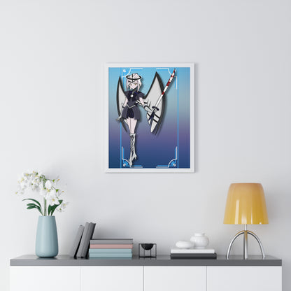 Space Warrior Lute Vertical Framed Poster