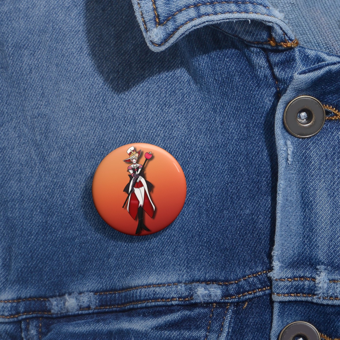 Space Warrior Lucifer Pin Button