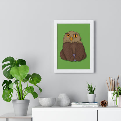 Owlbear Cub Vertical Framed Poster