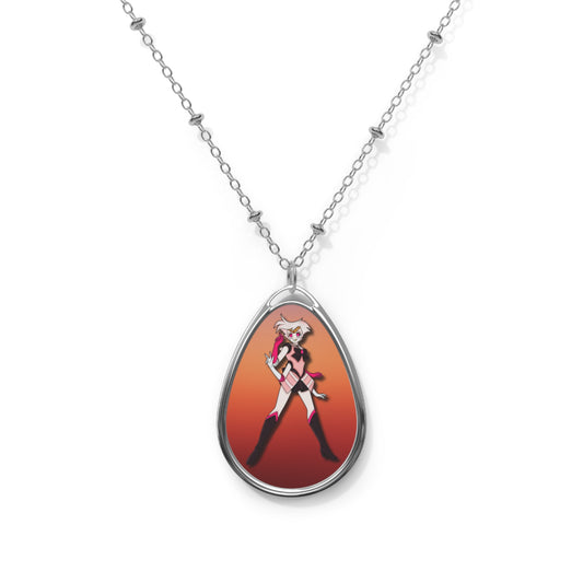 Space Warrior Angel Dust Oval Necklace