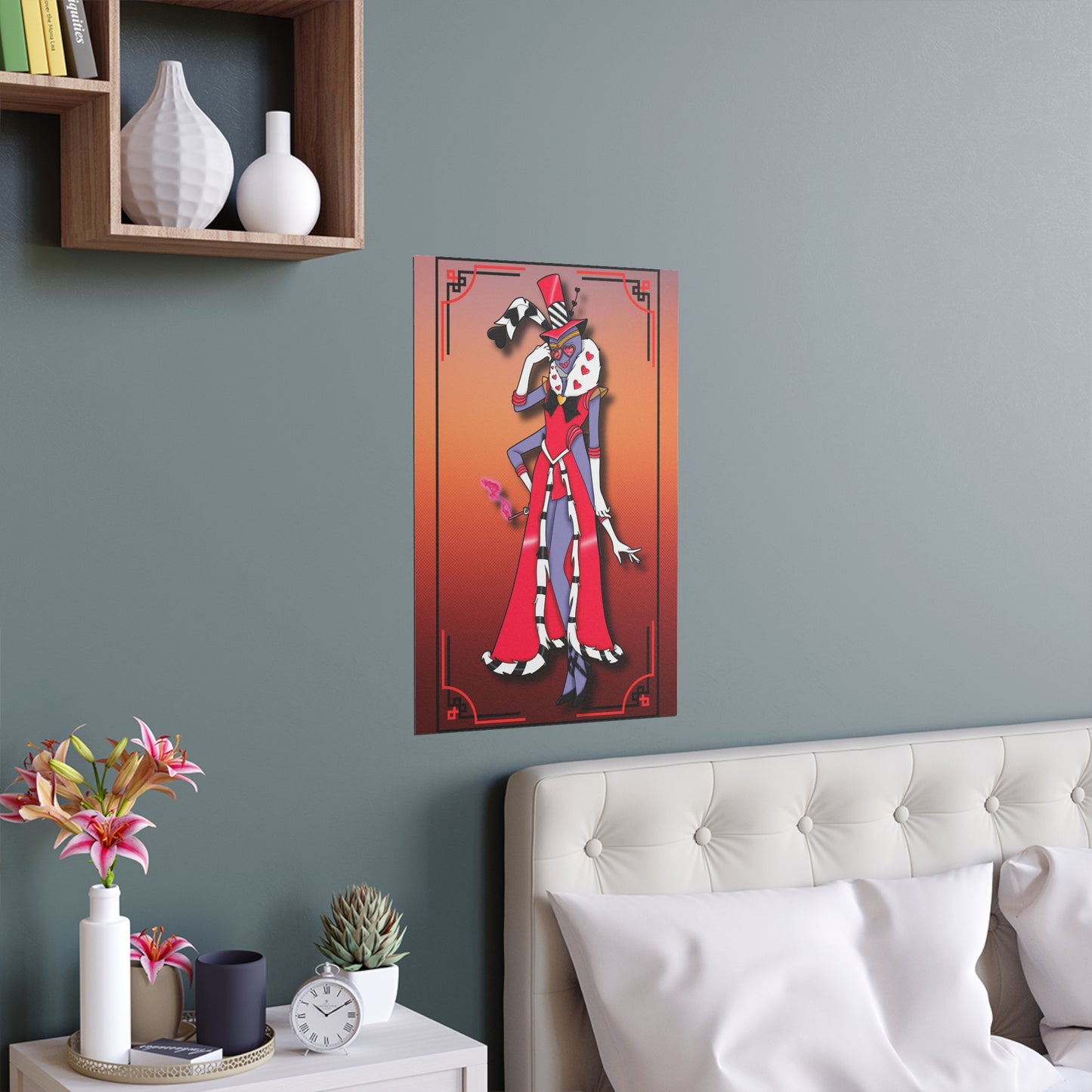 Space Warrior Valentino Indoor and Outdoor Silk Posters