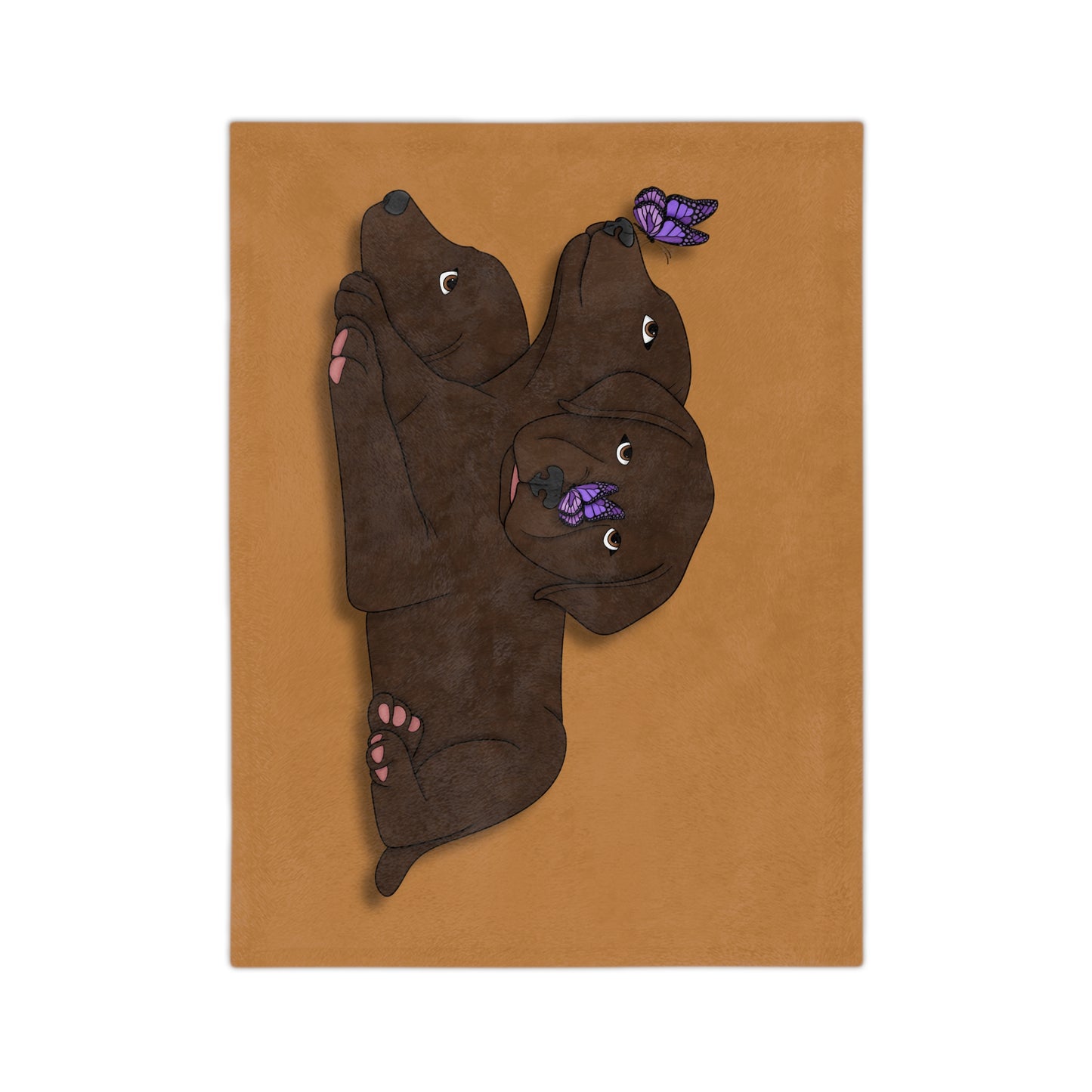 Cerberus Puppy Velveteen Microfiber Blanket