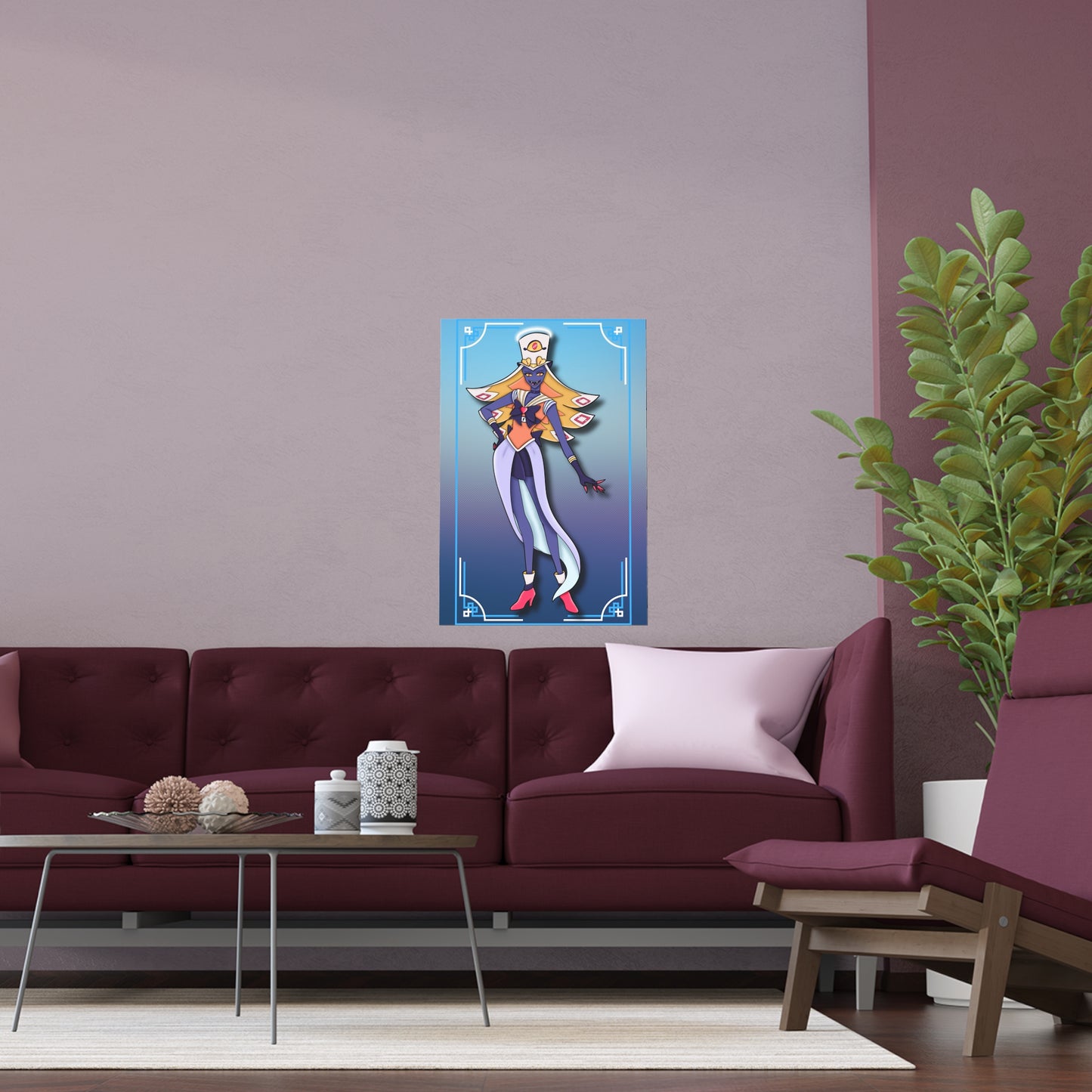 Space Warrior Sir Pentious Indoor and Outdoor Silk Posters