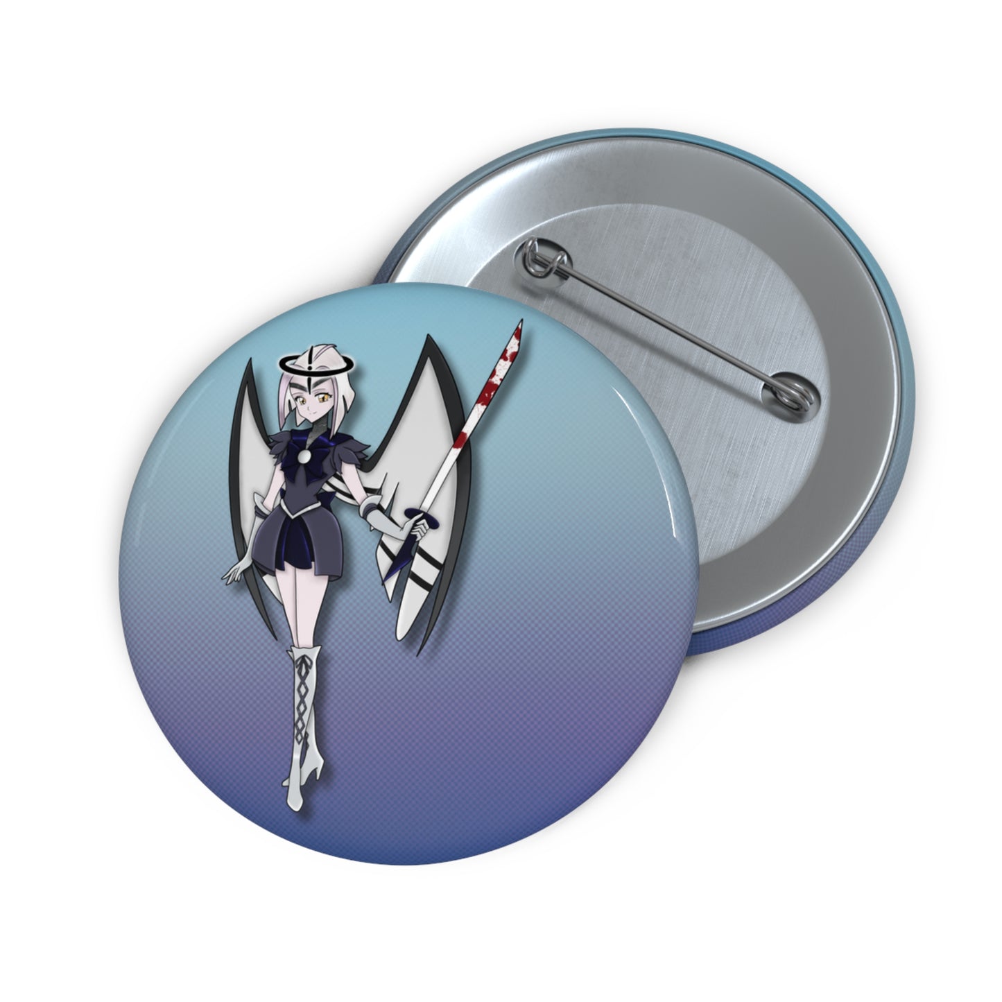 Space Warrior Lute Pin Button