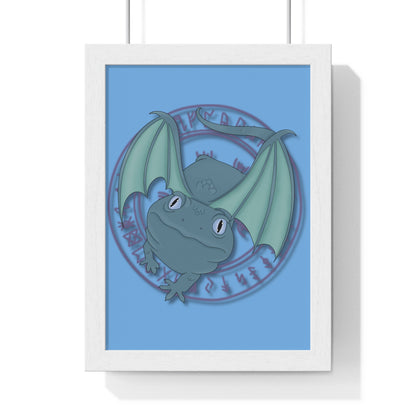 Baby Dragon Vertical Framed Poster