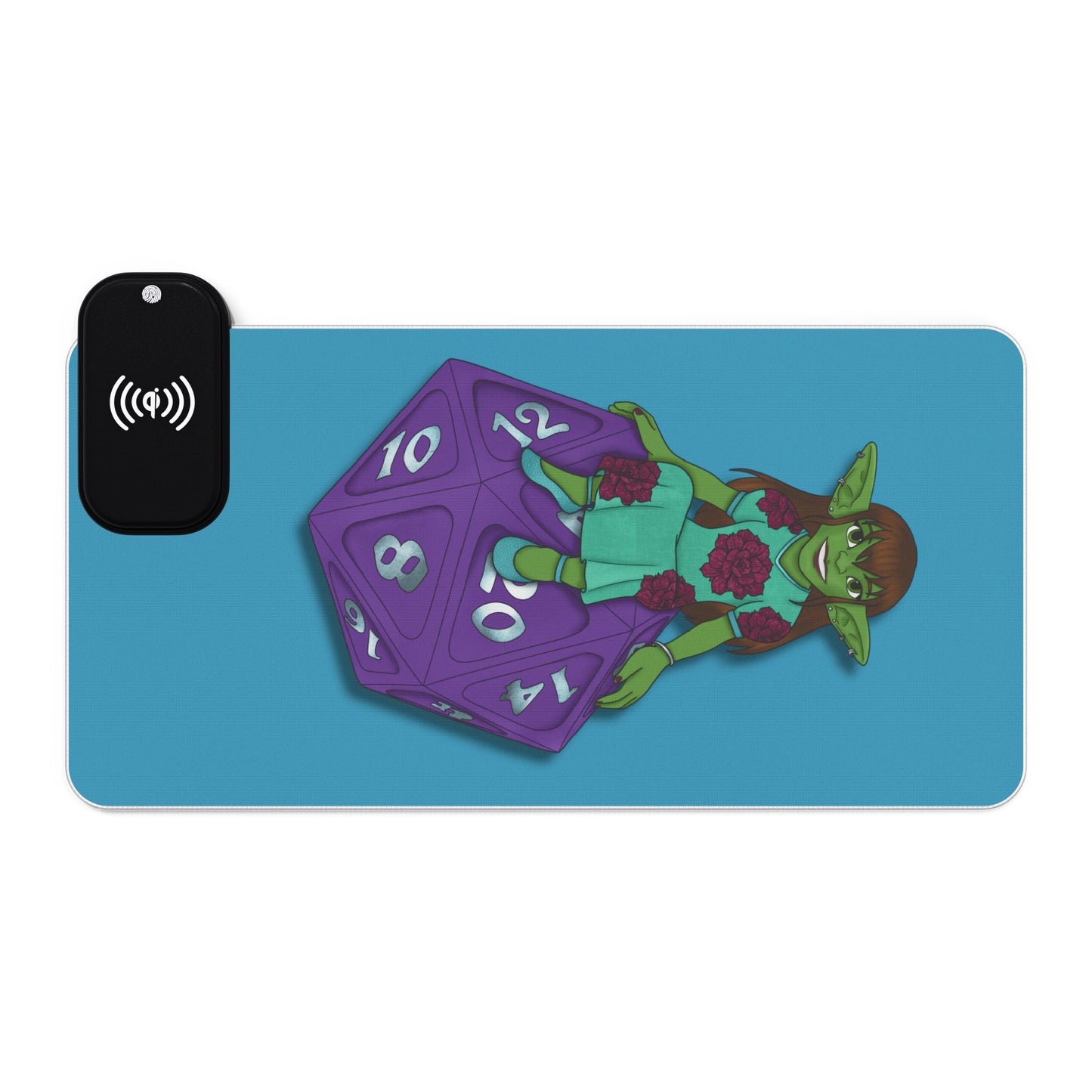 Goblin on a d20 LED Gaming Mouse Pad