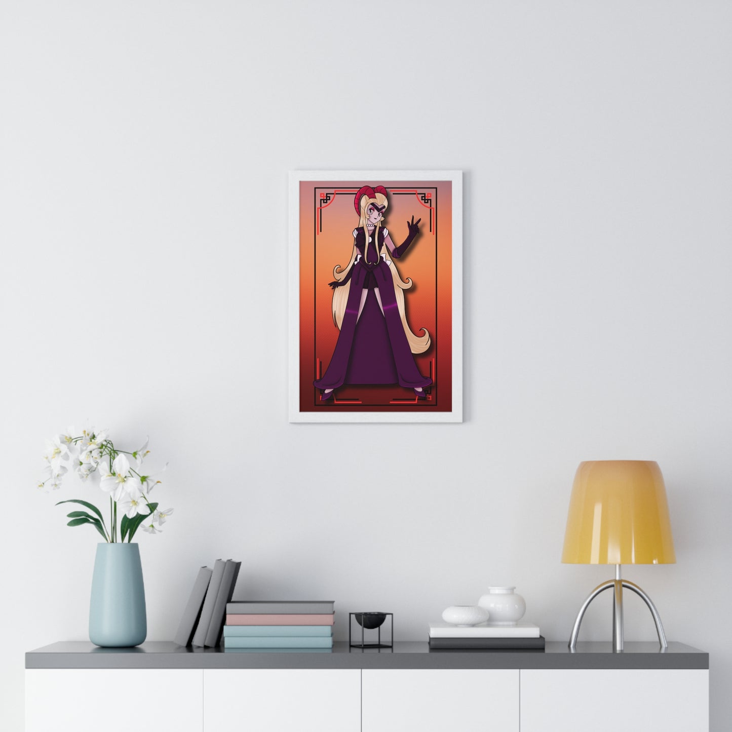 Space Warrior Lilith Vertical Framed Poster