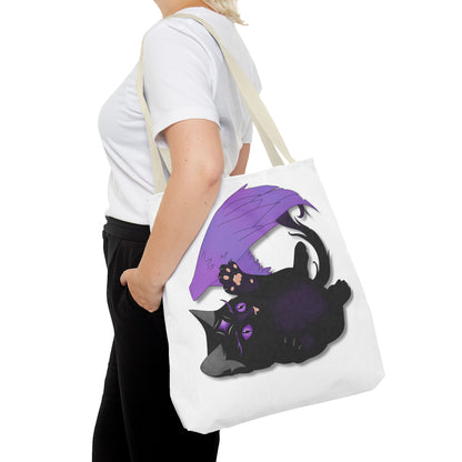 Winged Kitten Tote Bag