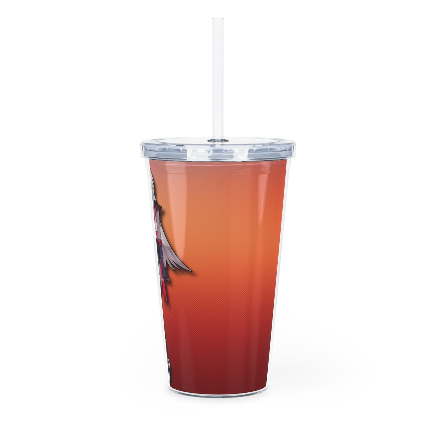 Space Warrior Vaggie Plastic Tumbler with Straw