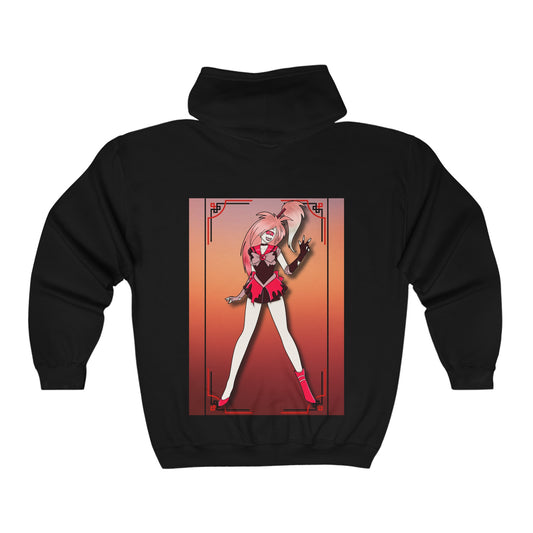 Space Warrior Cherri Bomb Unisex Heavy Blend™ Full Zip Hooded Sweatshirt