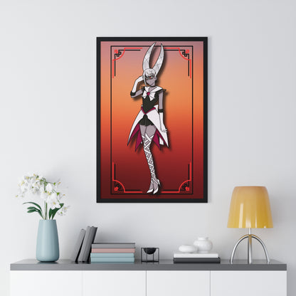 Space Warrior Carmilla Vertical Framed Poster