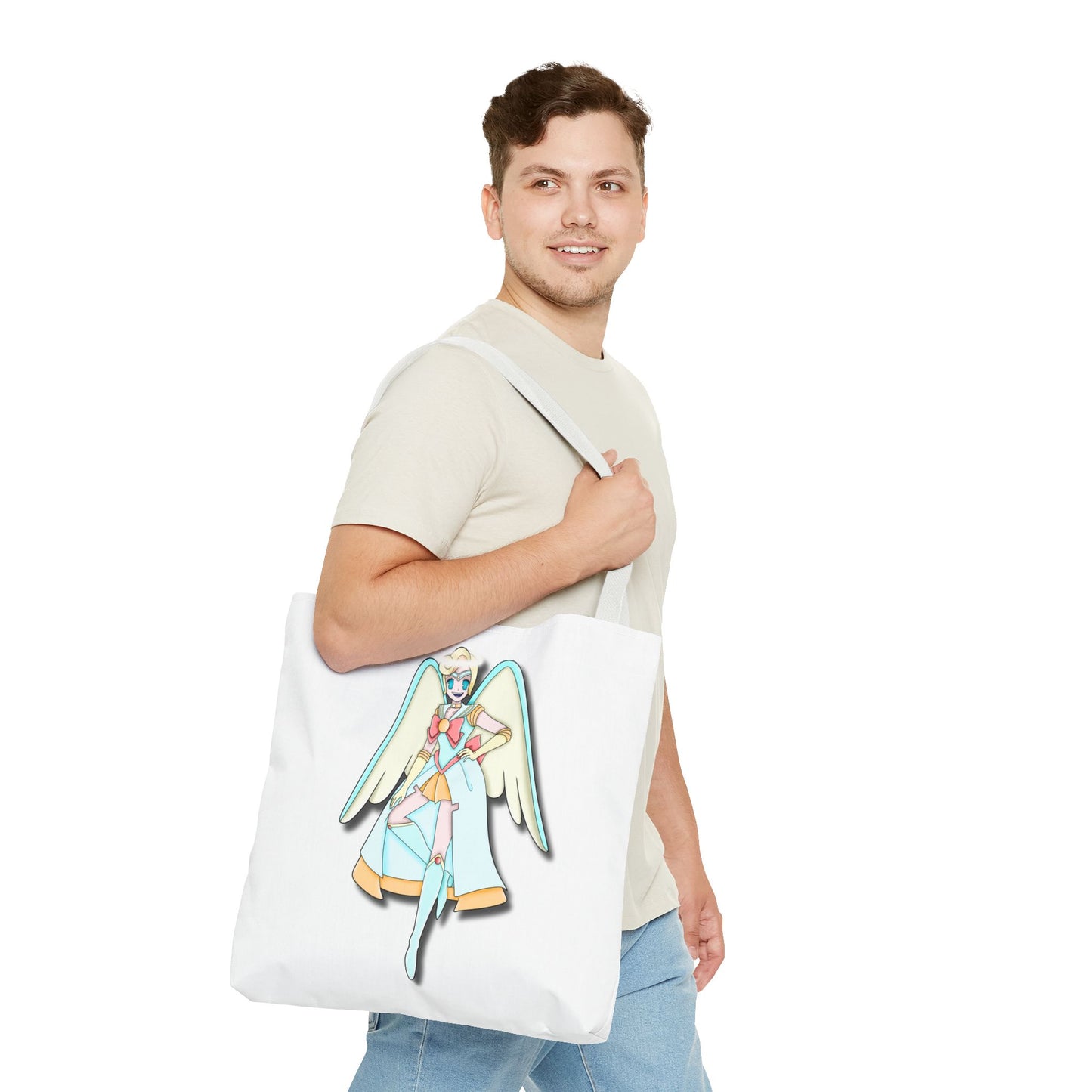 Space Warrior Saint Peter Tote Bag