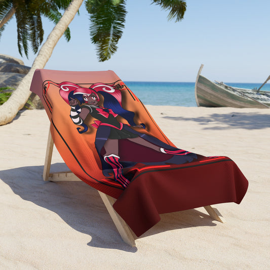 Space Warrior Velvette Beach Towel