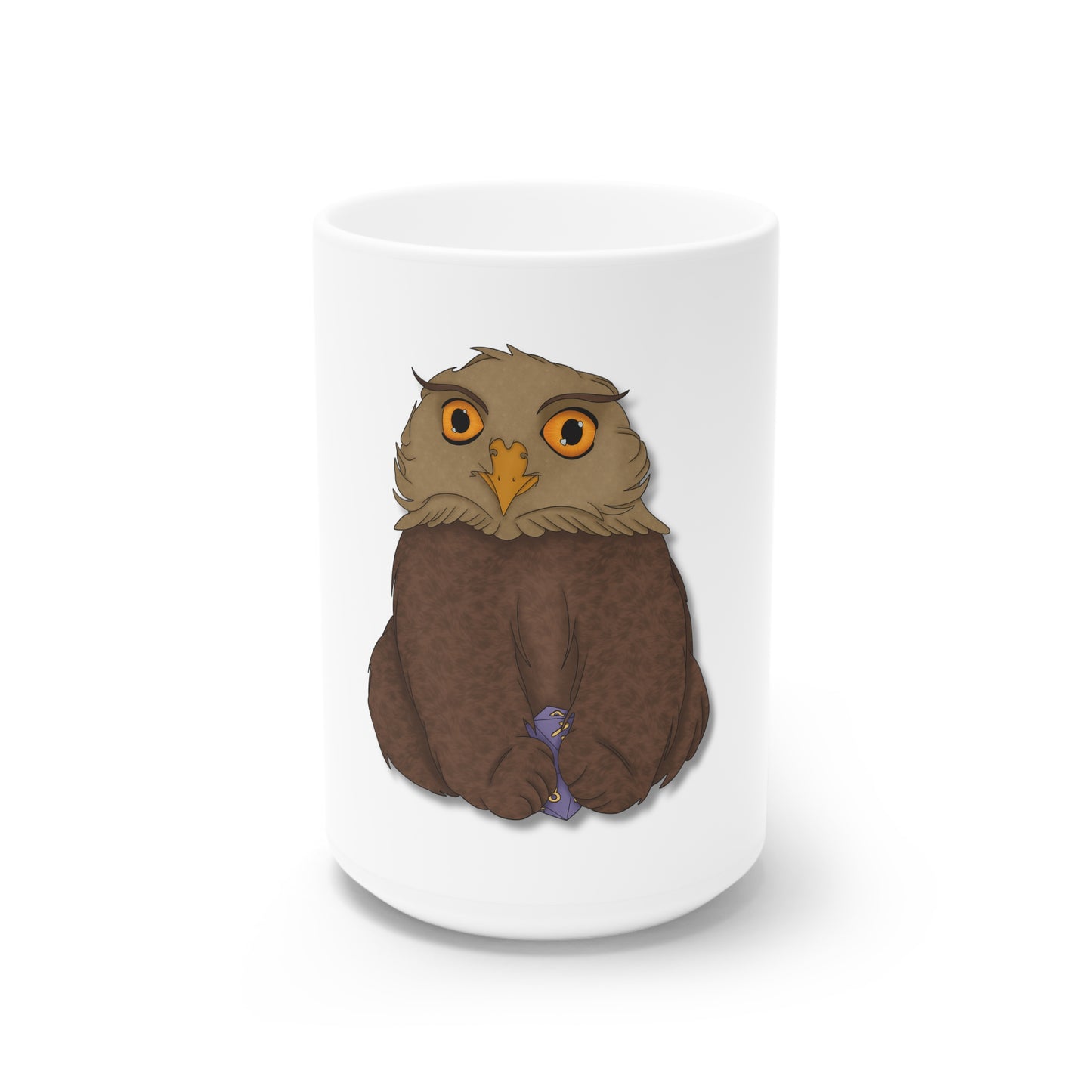 Owlbear Cub White Ceramic Mug