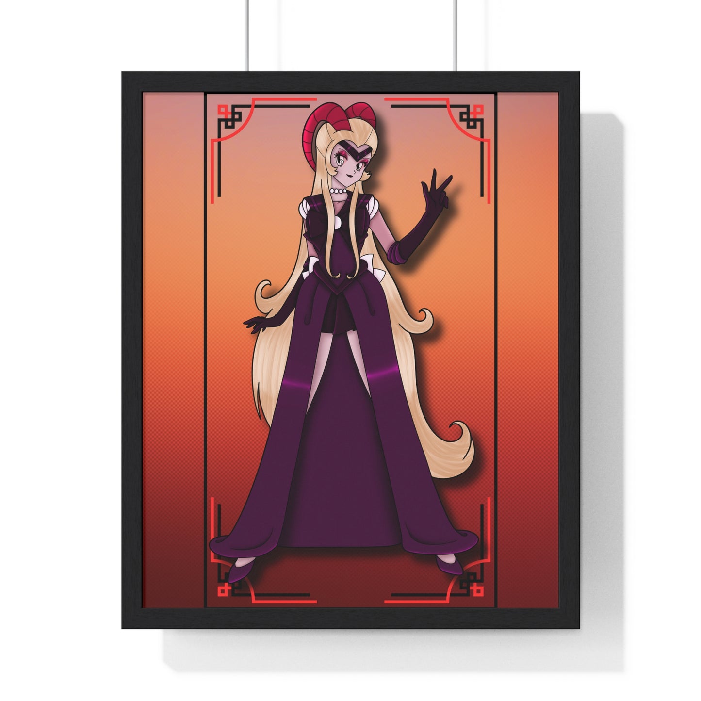 Space Warrior Lilith Vertical Framed Poster