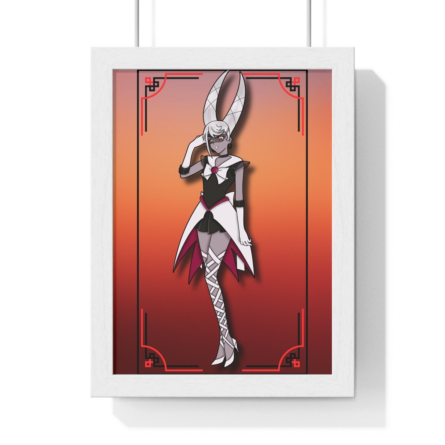 Space Warrior Carmilla Vertical Framed Poster